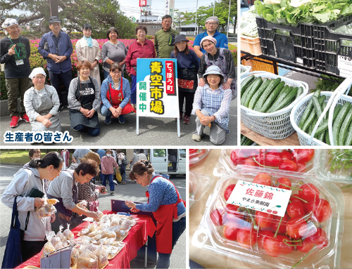 Pickup まち情報／大好評「てっぽう町青空市場」