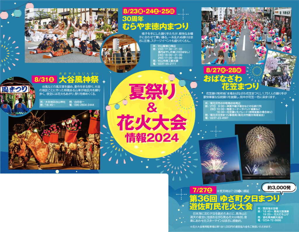 夏祭り＆花火大会情報2024