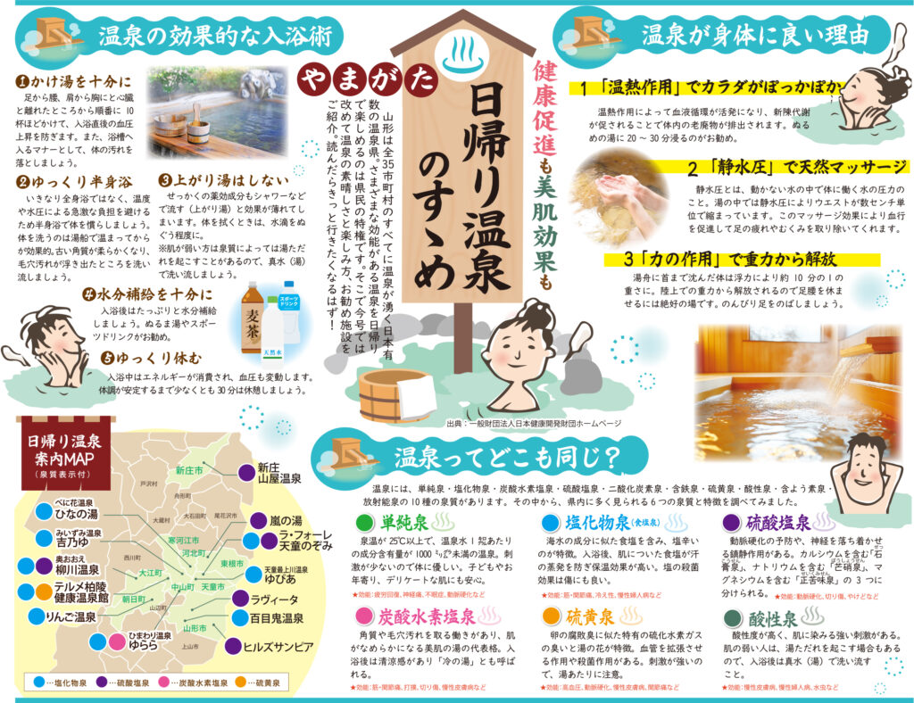 やまがた日帰り温泉のすゝめ